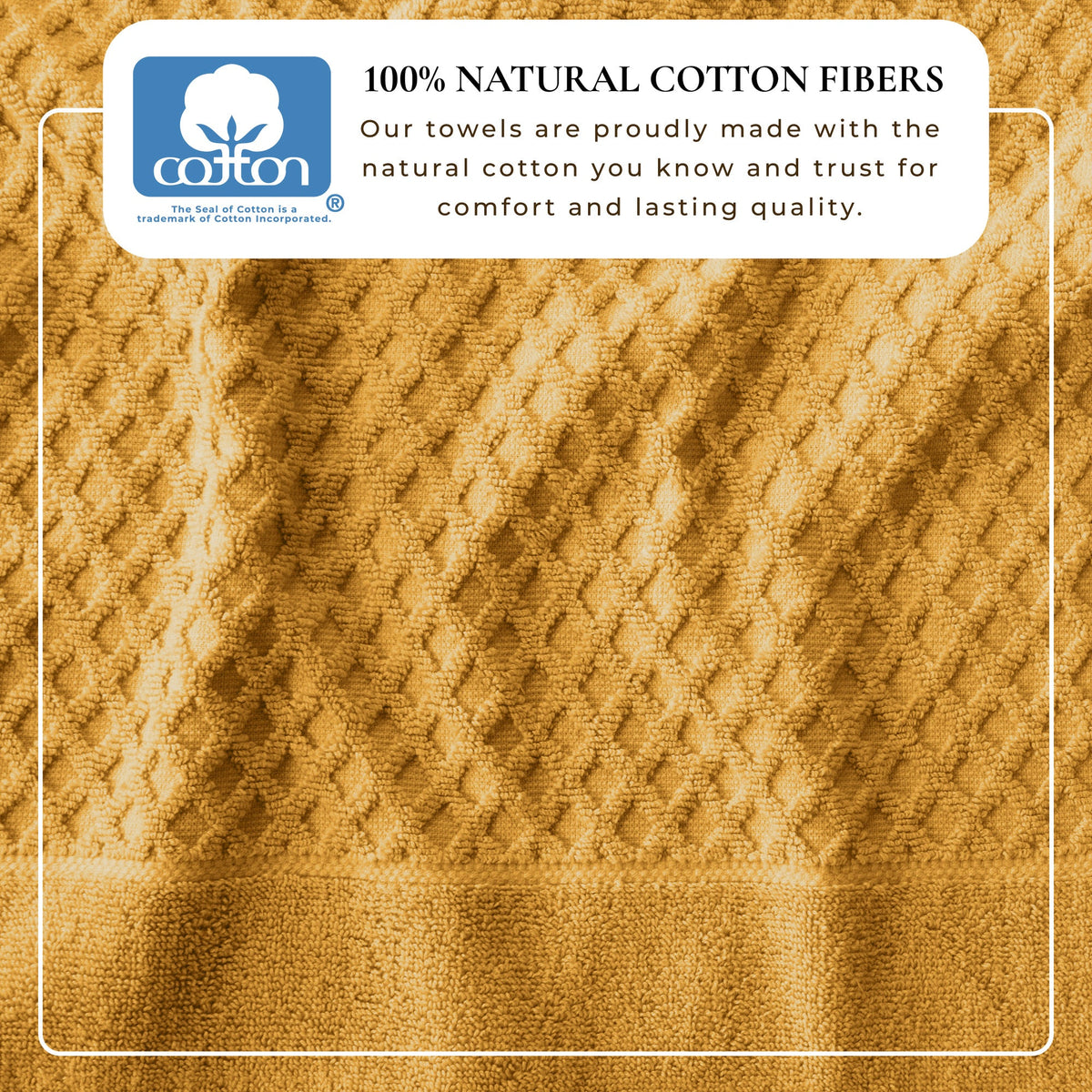 Grayson Diamond Waffle Cotton Towels