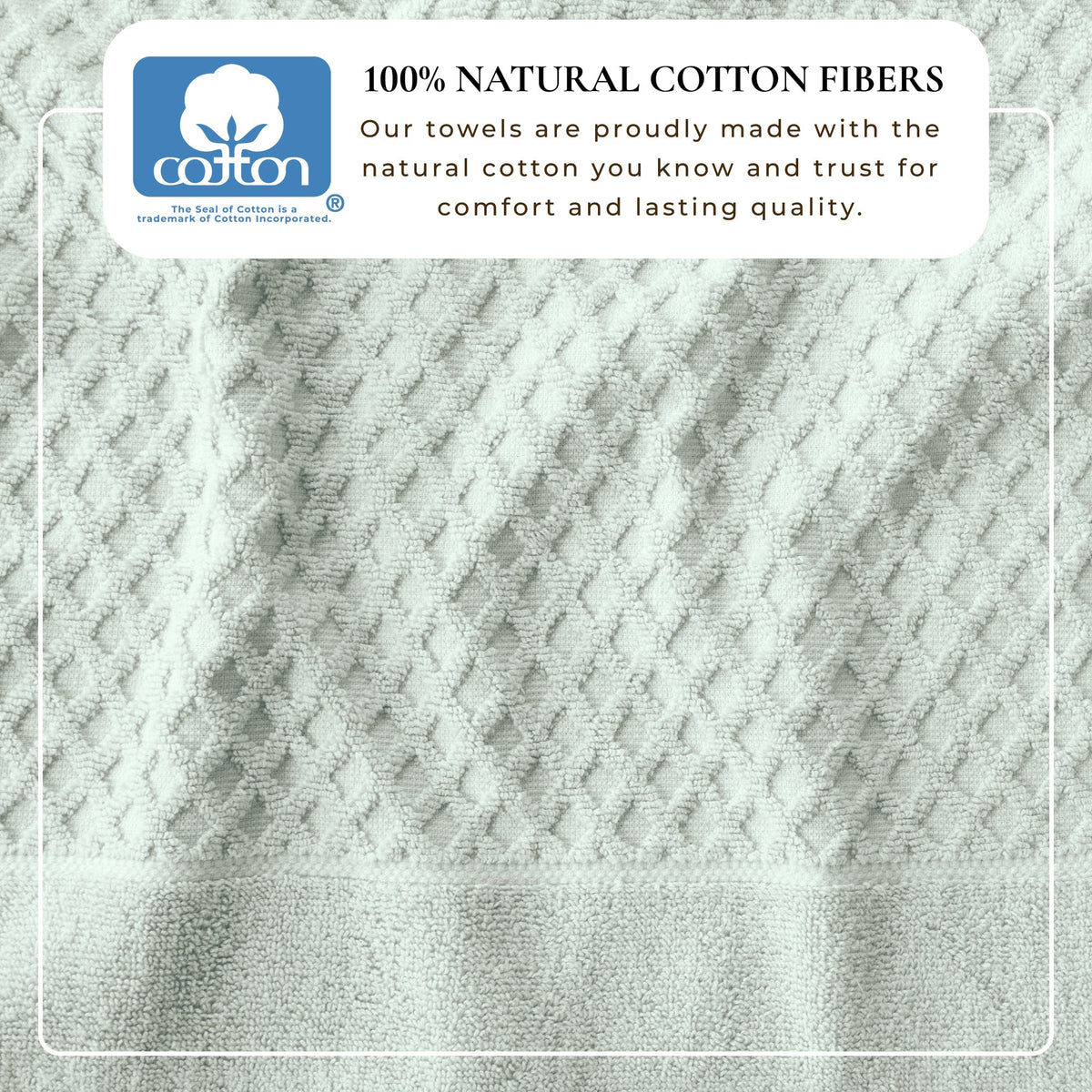 Grayson Diamond Waffle Cotton Towels