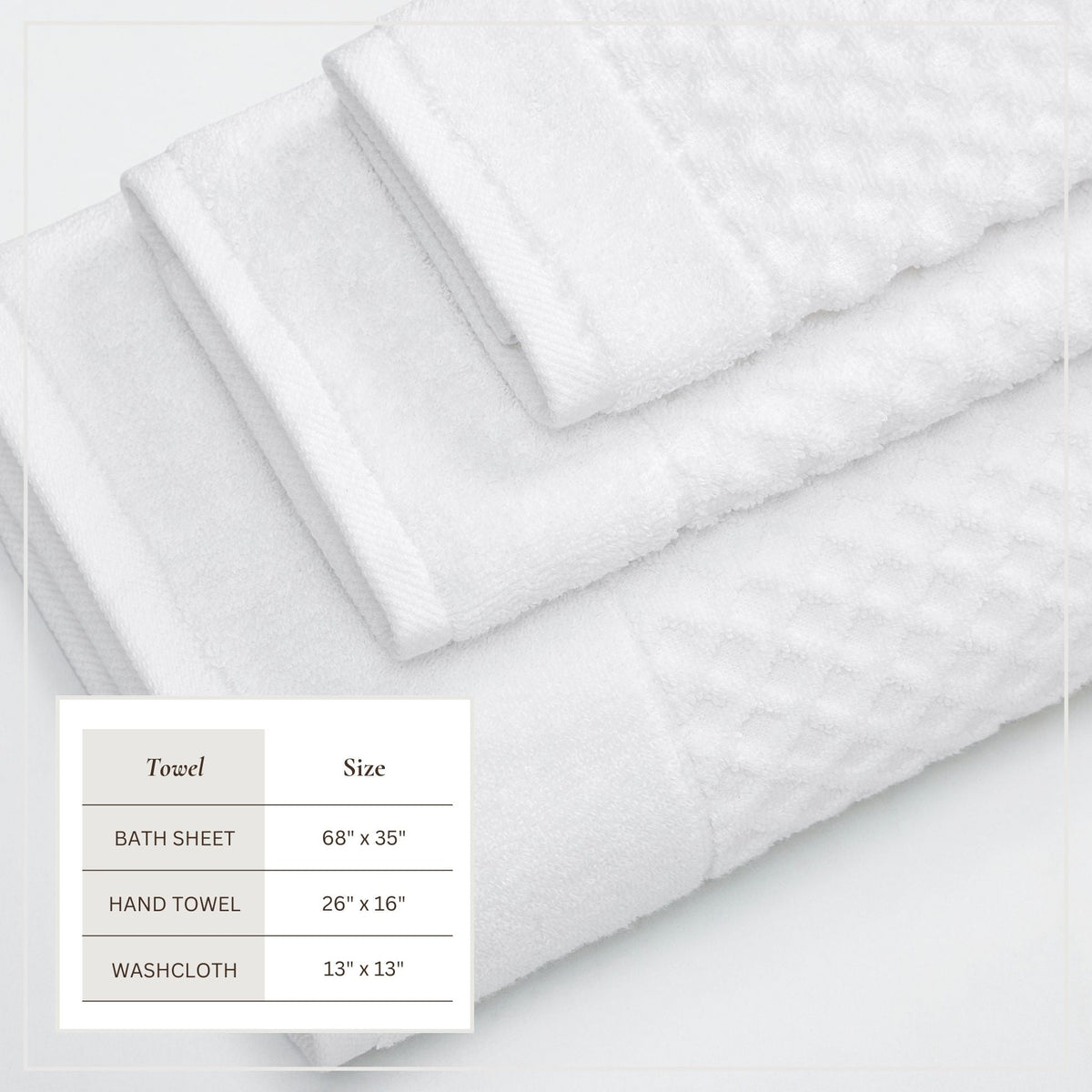 Grayson Diamond Waffle Cotton Towels