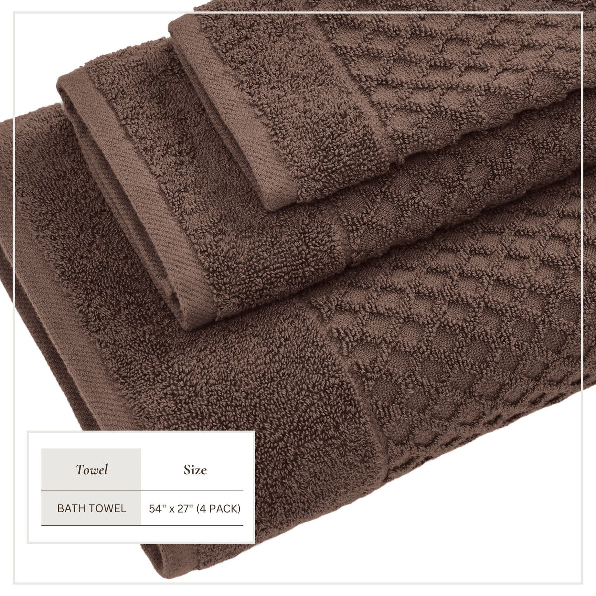 Grayson Diamond Waffle Cotton Towels