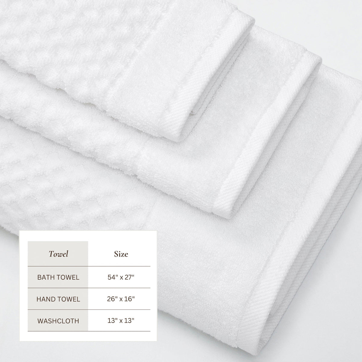 Grayson Diamond Waffle Cotton Towels