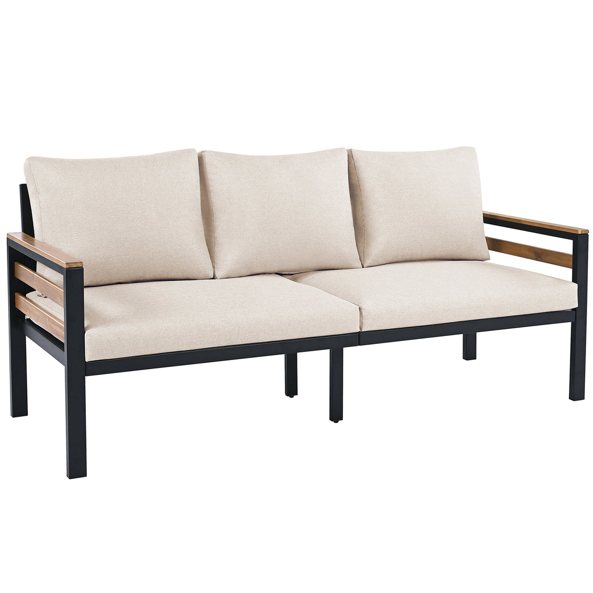 Acacia Accent Outdoor Sofa Set — Four Pieces