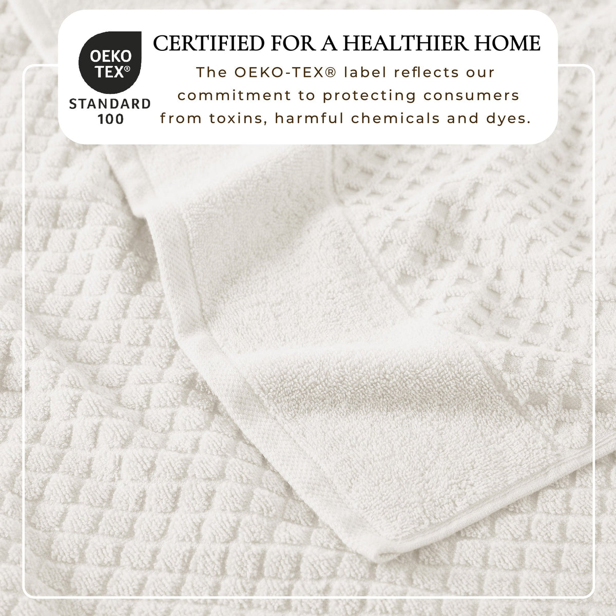 Grayson Diamond Waffle Cotton Towels