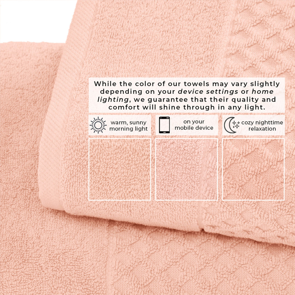 Grayson Diamond Waffle Cotton Towels