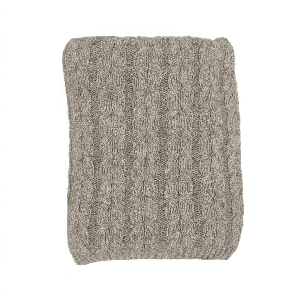 Muru Alpaca & Pima Cotton Throw — Graphite