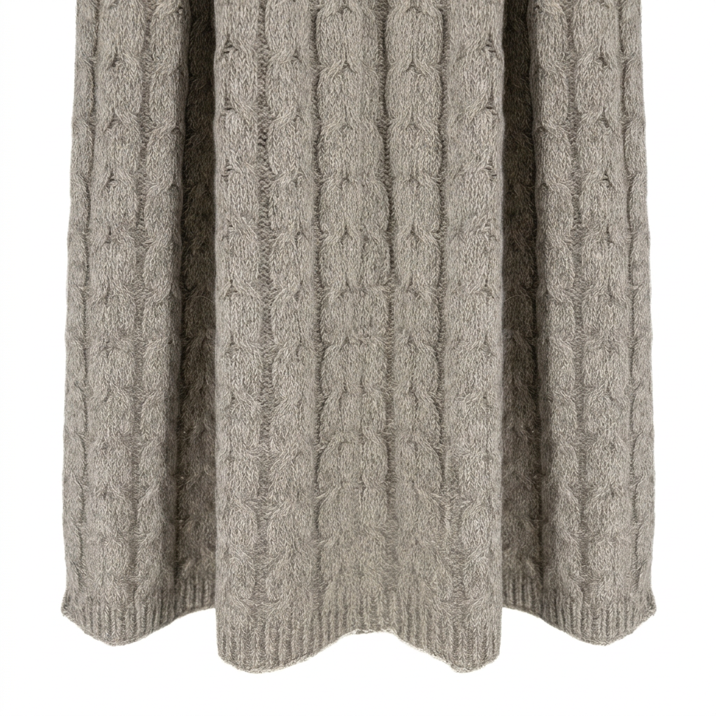 Muru Alpaca & Pima Cotton Throw — Graphite