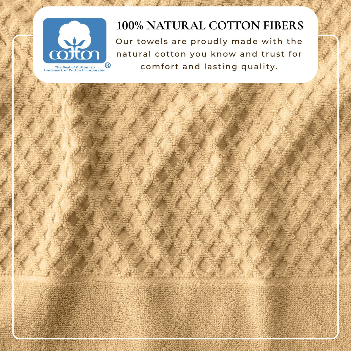 Grayson Diamond Waffle Cotton Towels