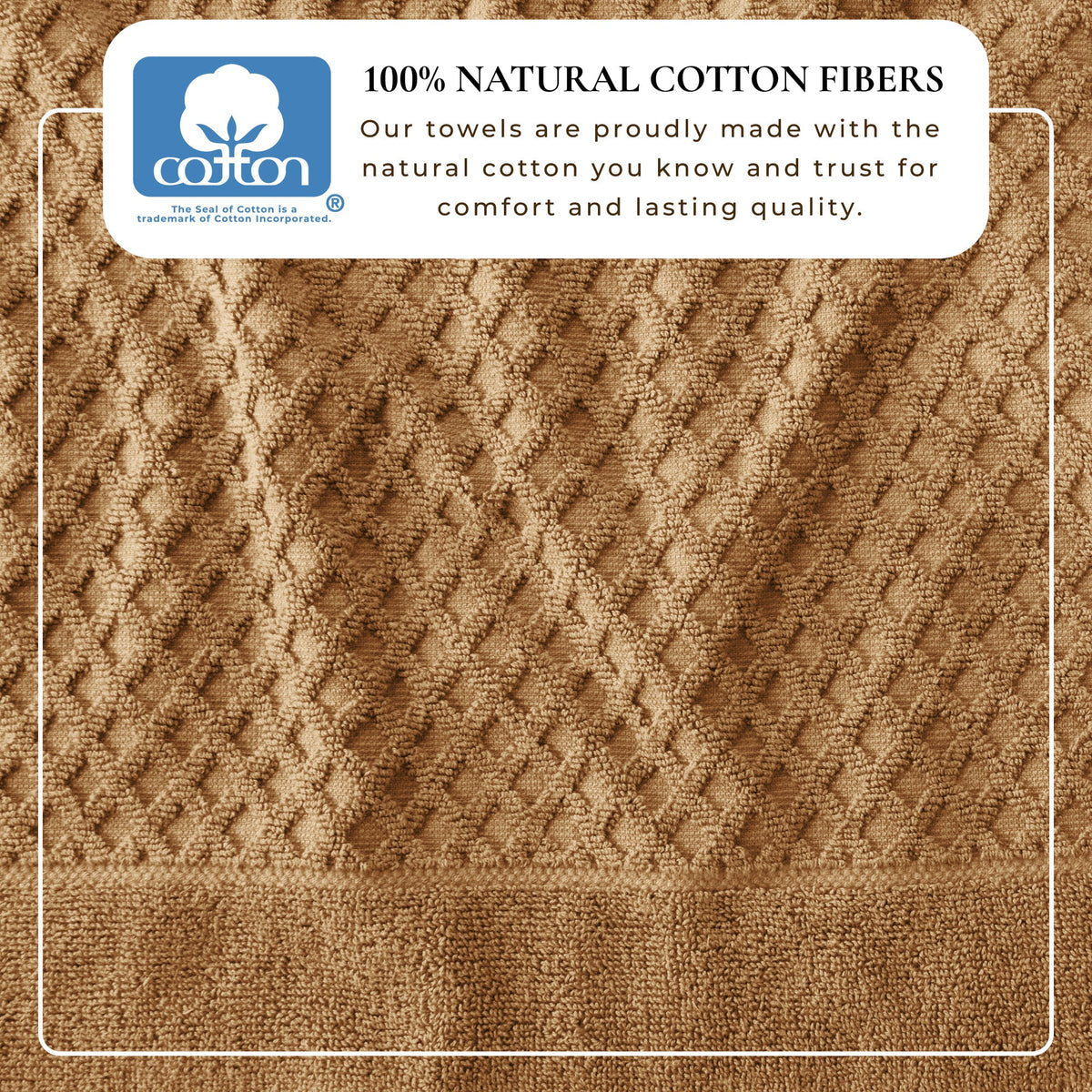 Grayson Diamond Waffle Cotton Towels