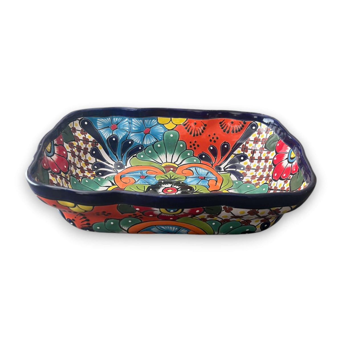 Talavera Hand-Painted Serving Dish