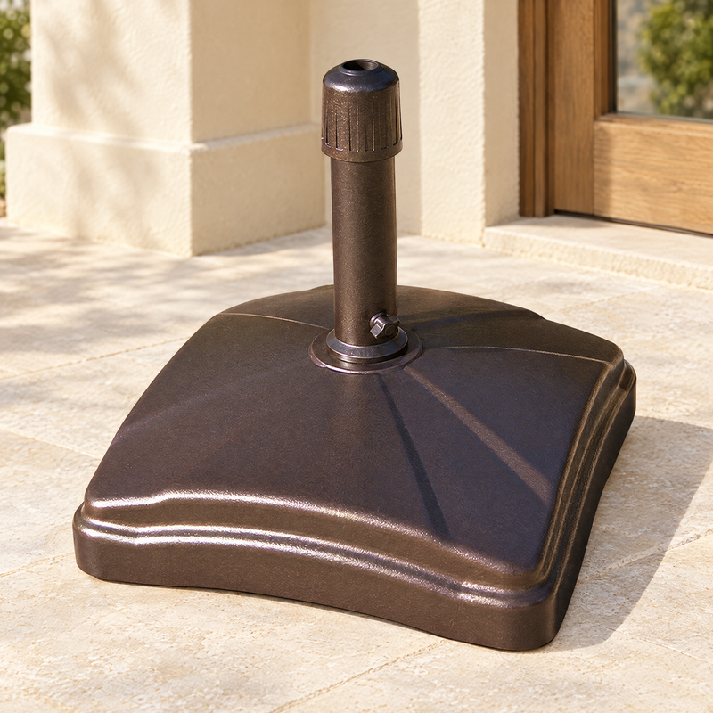 Bronze Rolling Umbrella Base