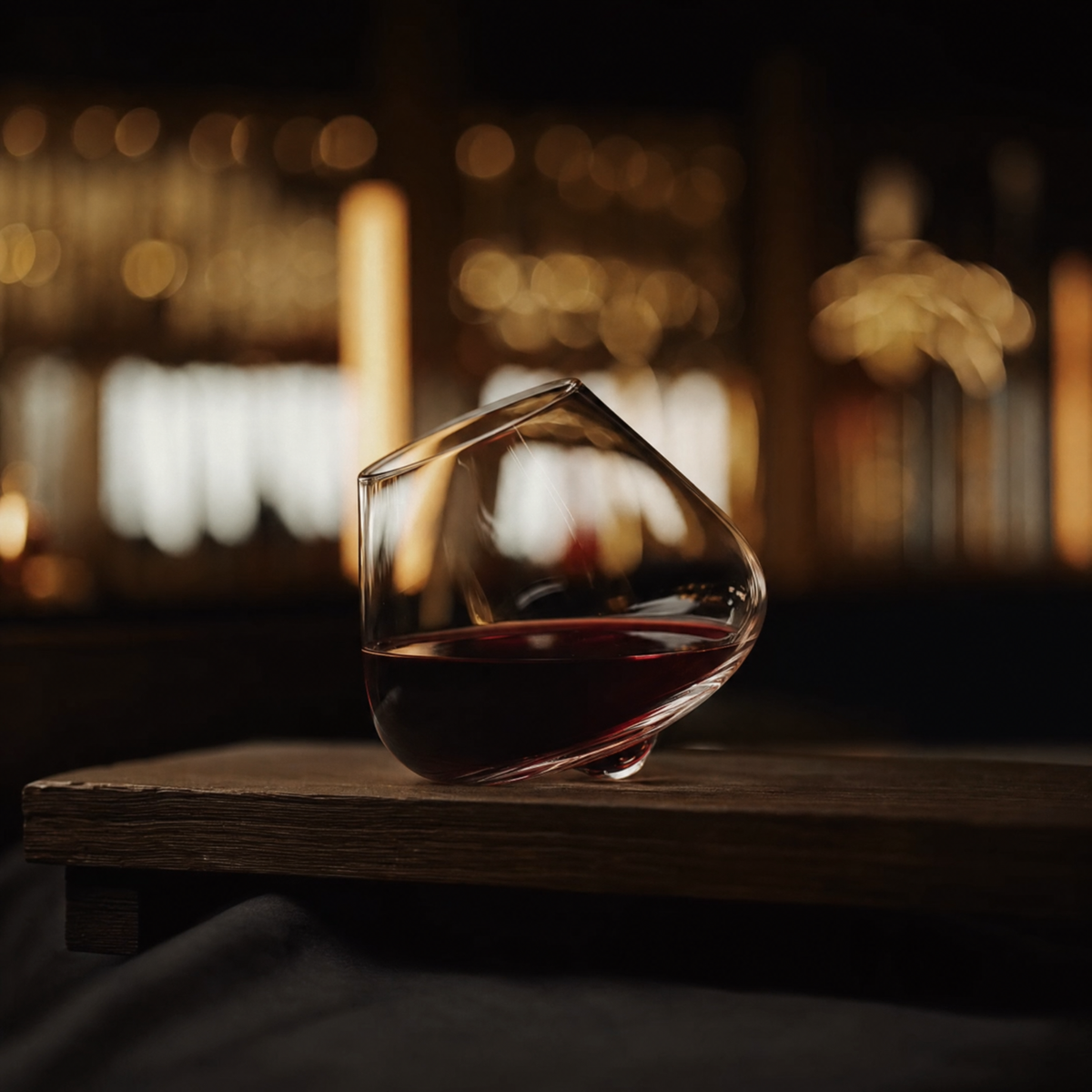Kami Rotating Crystal Wine Glasses & Coasters
