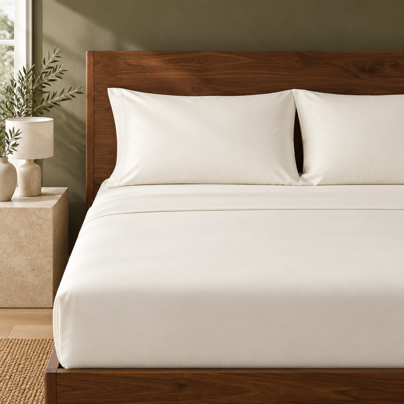 Organic Cotton Sateen Sheet Set