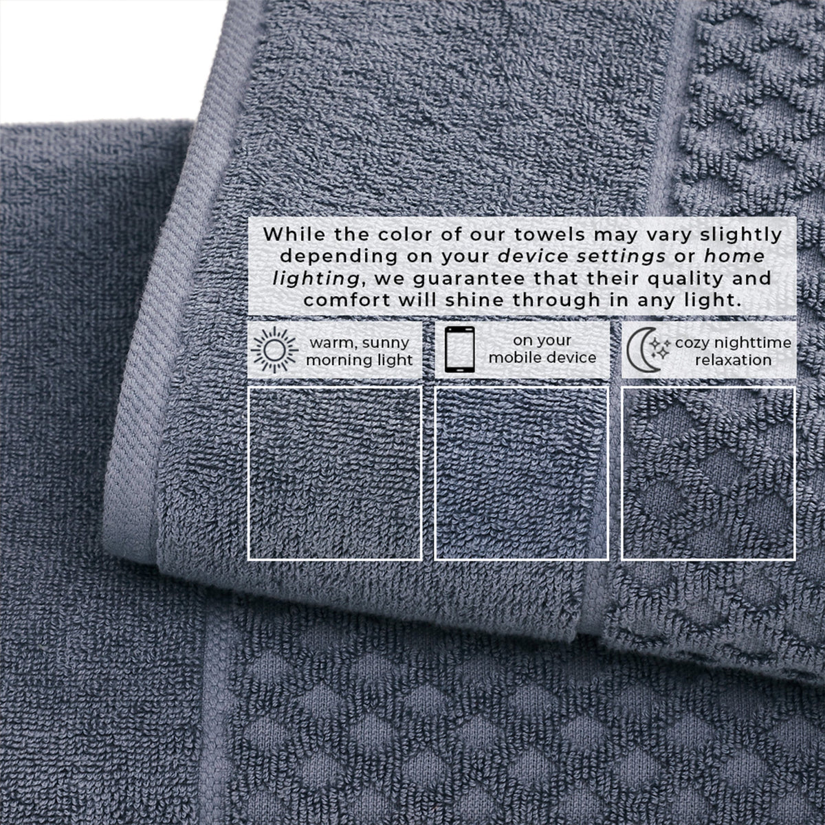 Grayson Diamond Waffle Cotton Towels