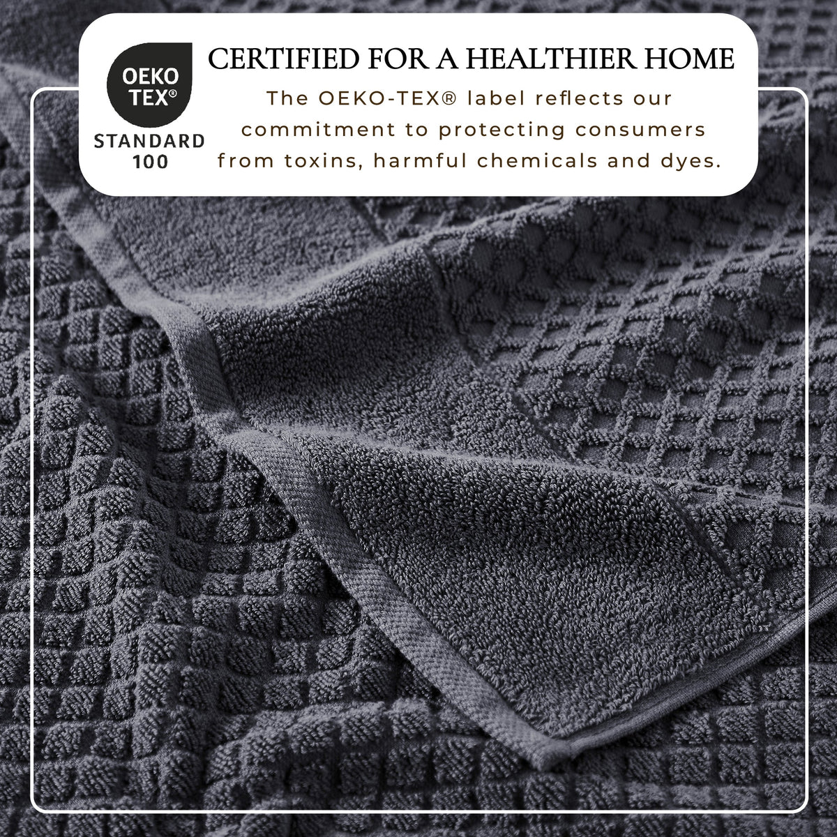 Grayson Diamond Waffle Cotton Towels