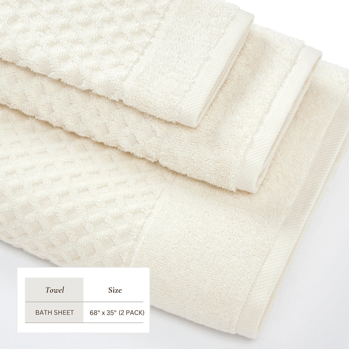 Grayson Diamond Waffle Cotton Towels