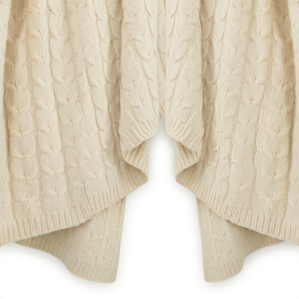 Muru Alpaca & Pima Cotton Throw — Ivory