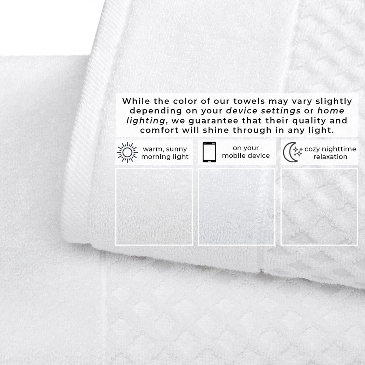 Grayson Diamond Waffle Cotton Towels