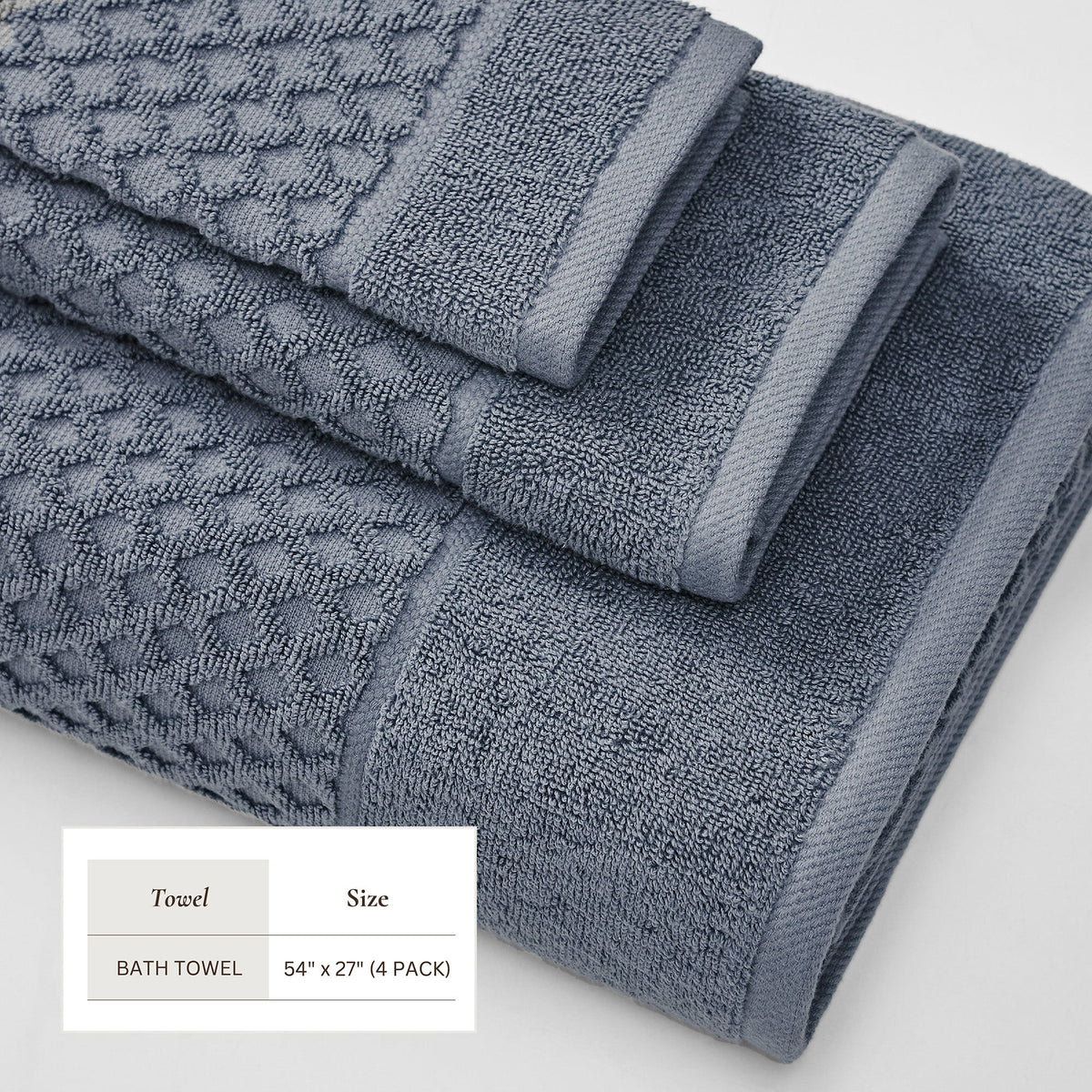 Grayson Diamond Waffle Cotton Towels