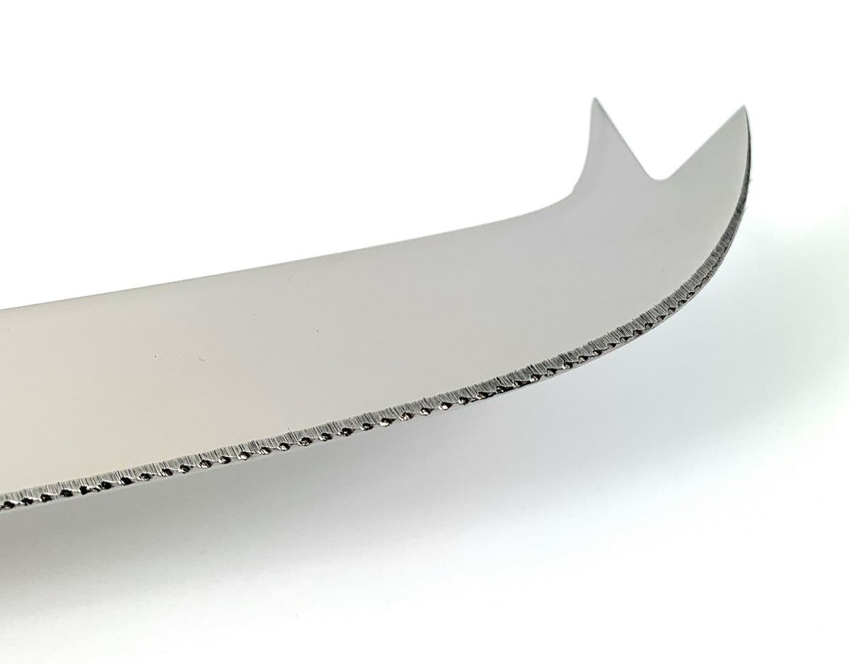 Black Curved-Handle Cheese Knives — Set of Four