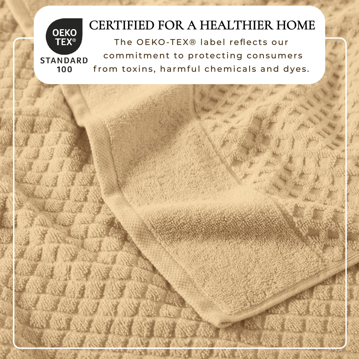 Grayson Diamond Waffle Cotton Towels