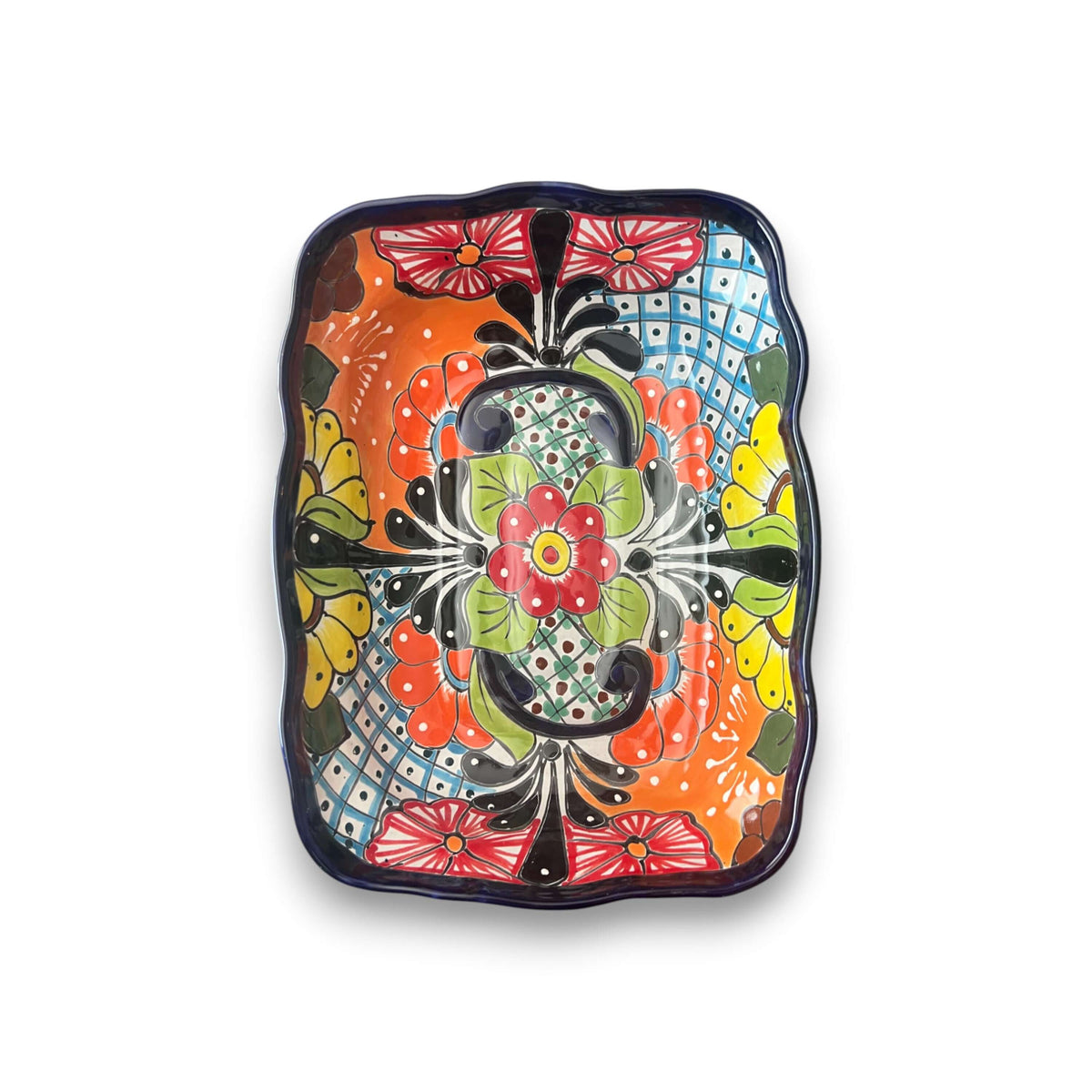 Talavera Hand-Painted Serving Dish