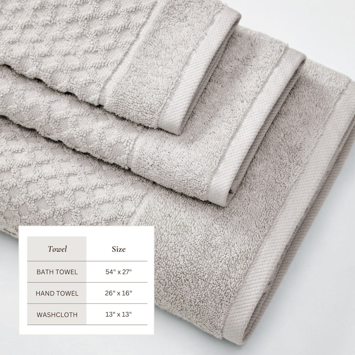 Grayson Diamond Waffle Cotton Towels