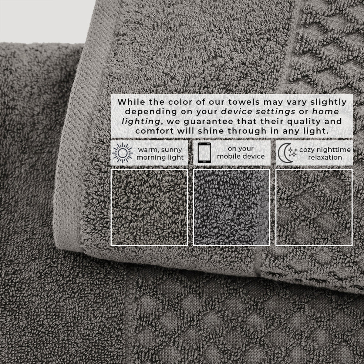 Grayson Diamond Waffle Cotton Towels
