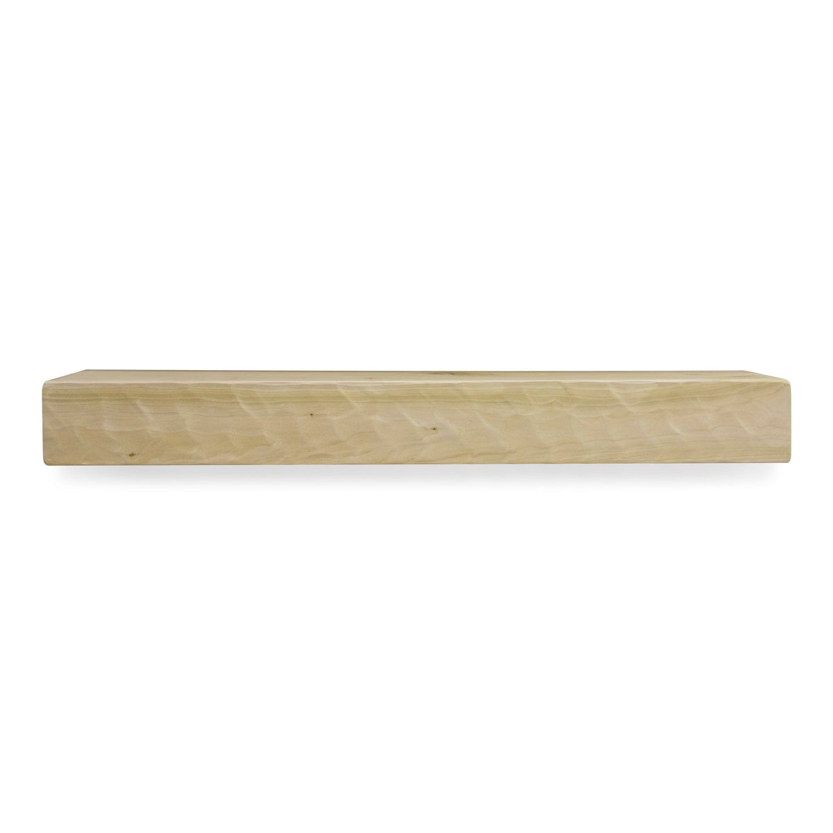 Rough-Hewn Poplar Mantel Shelf