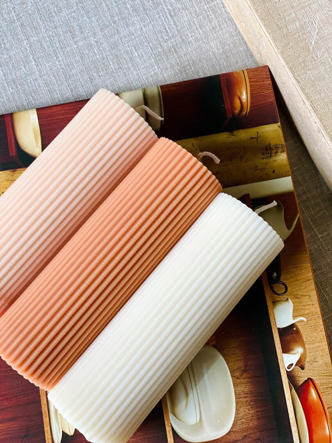 Ribbed Soy Wax Candle