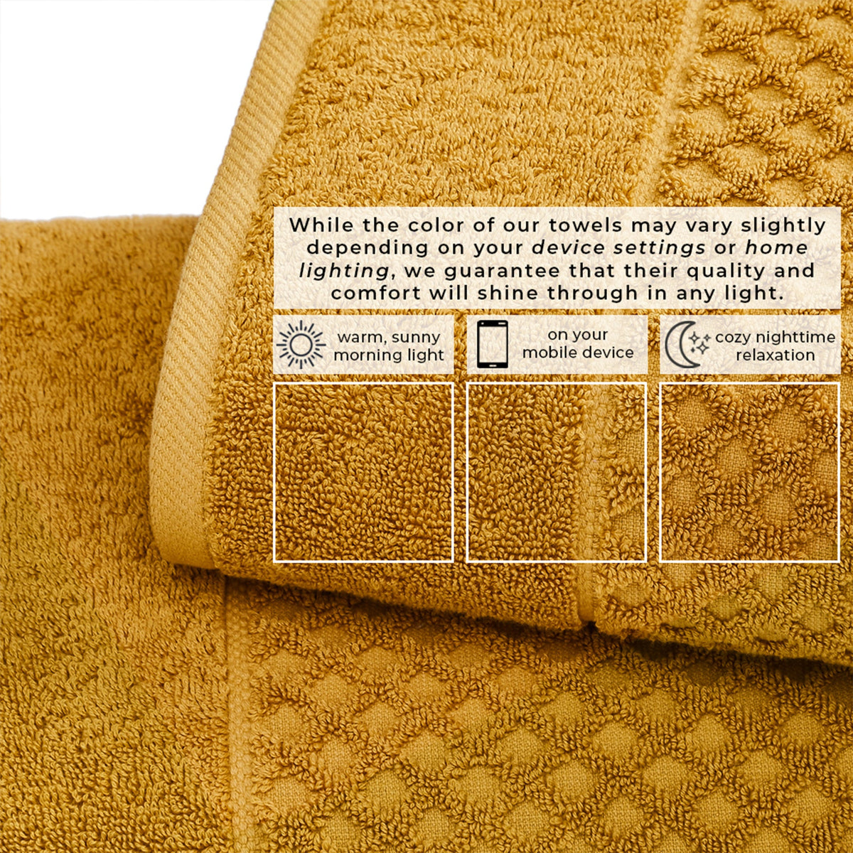 Grayson Diamond Waffle Cotton Towels