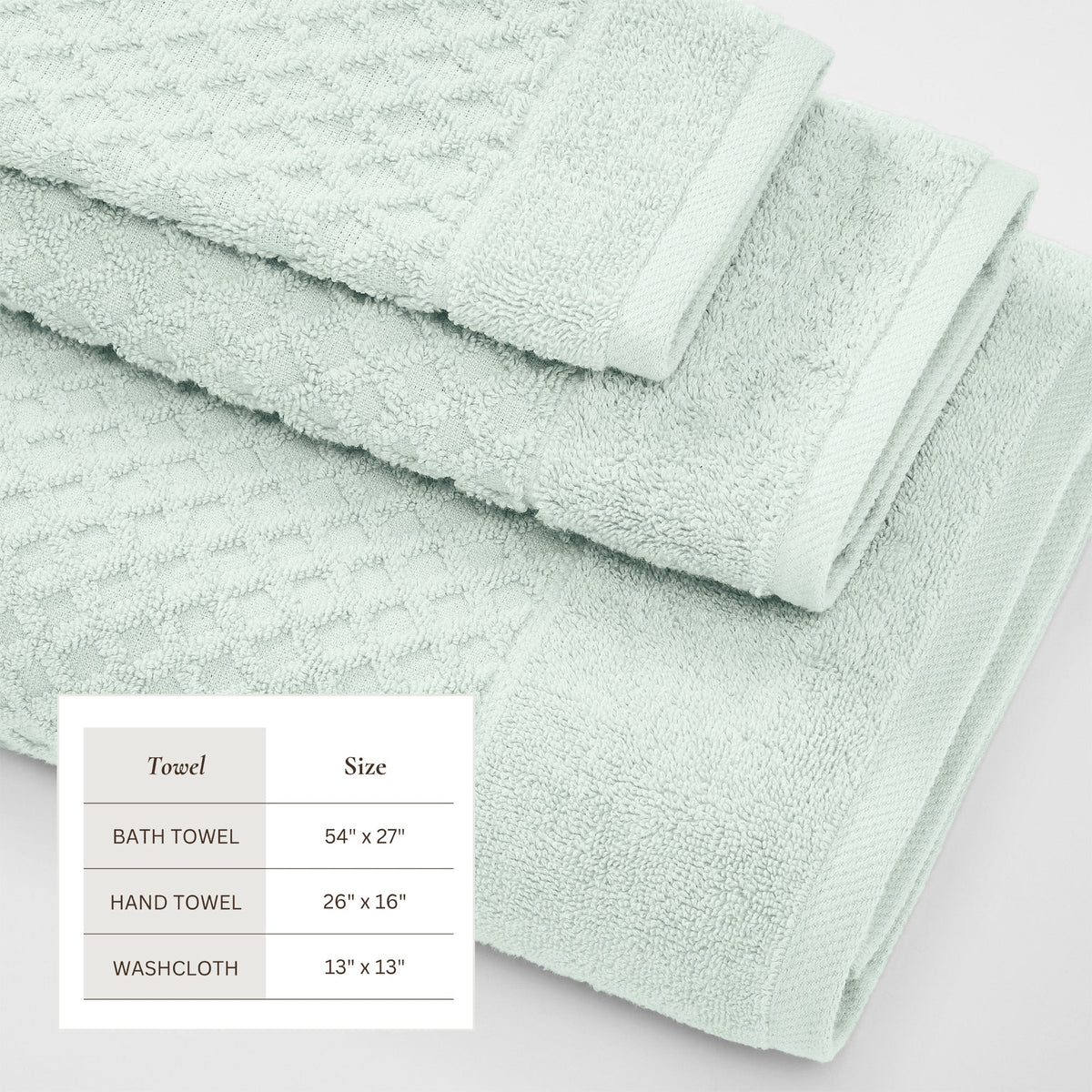 Grayson Diamond Waffle Cotton Towels