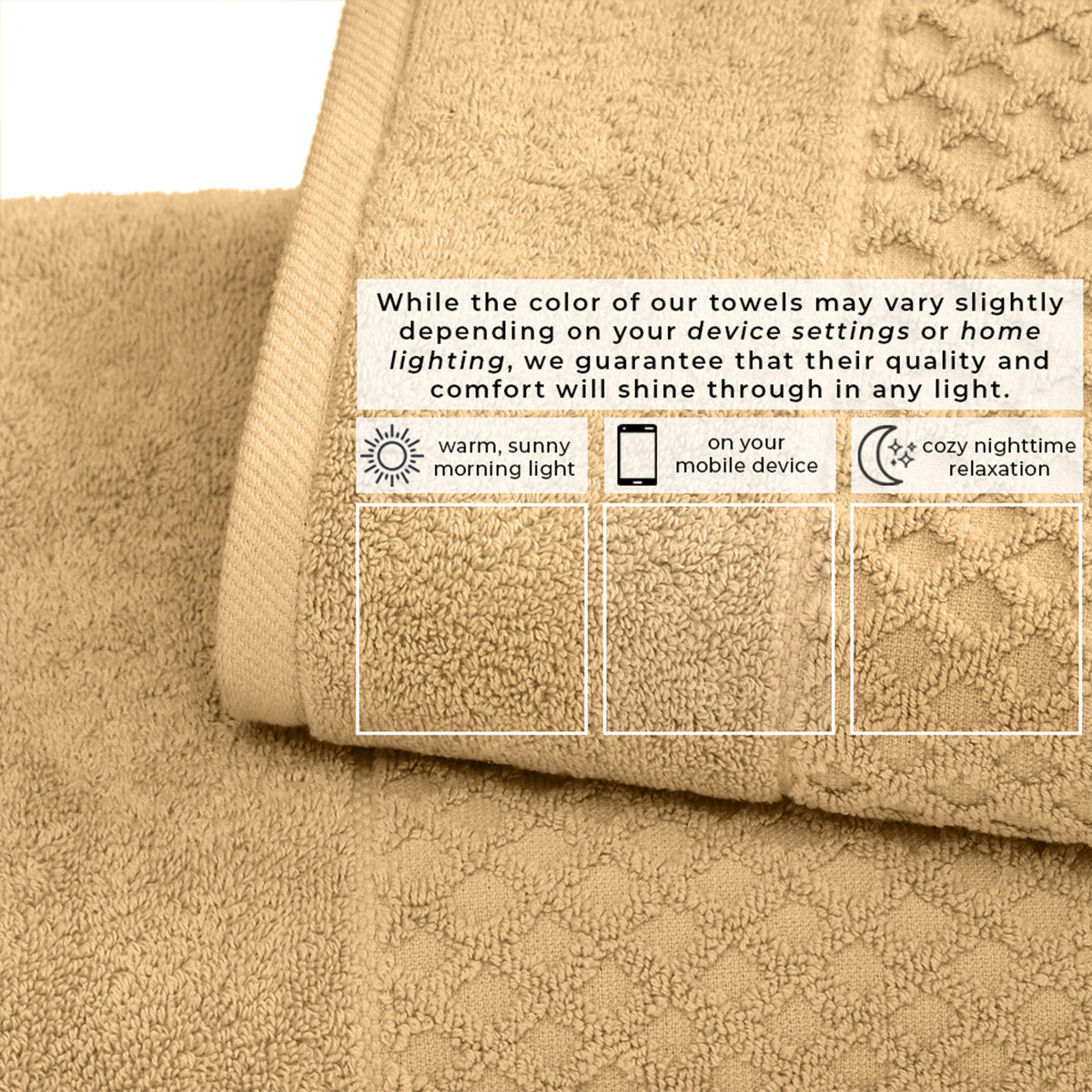 Grayson Diamond Waffle Cotton Towels