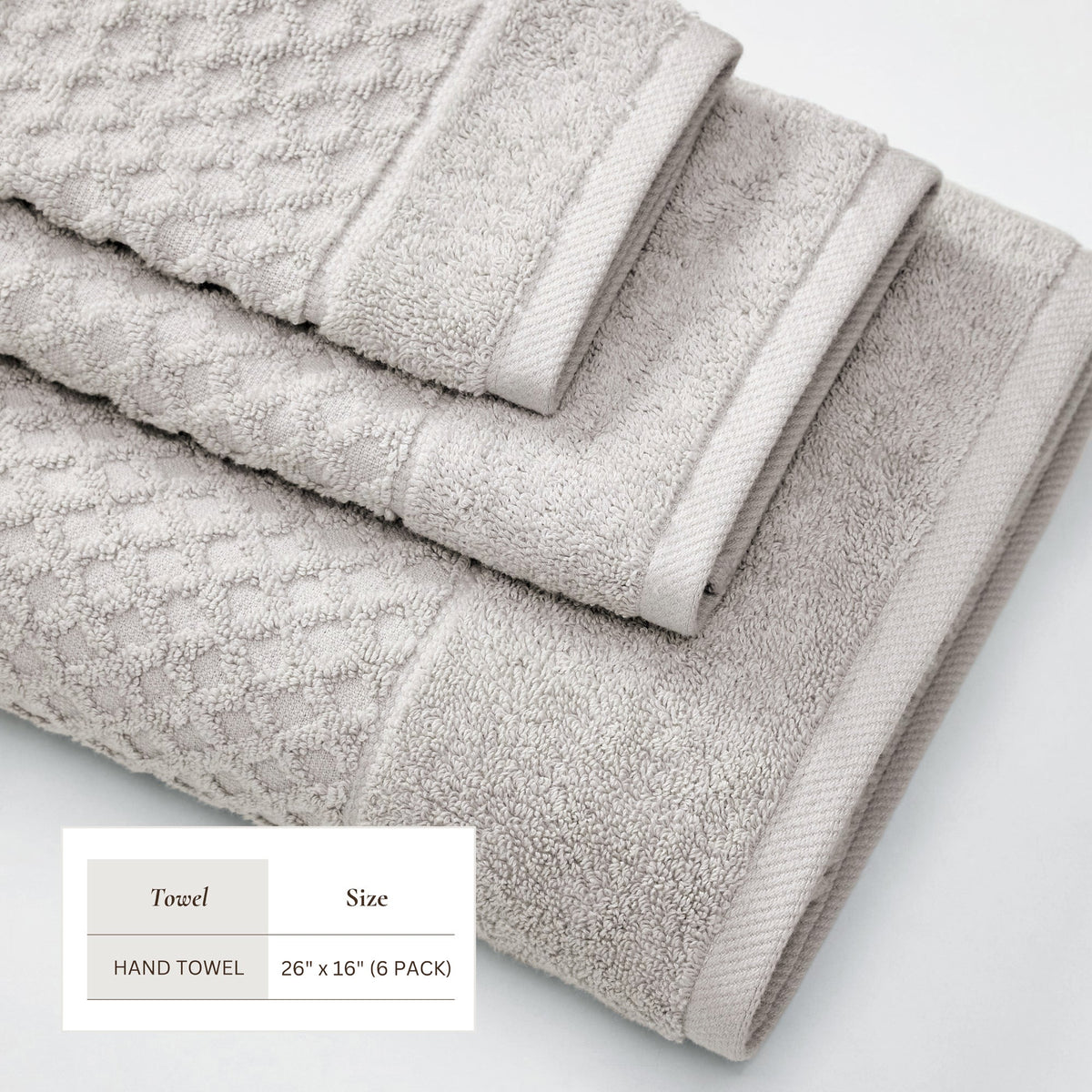 Grayson Diamond Waffle Cotton Towels