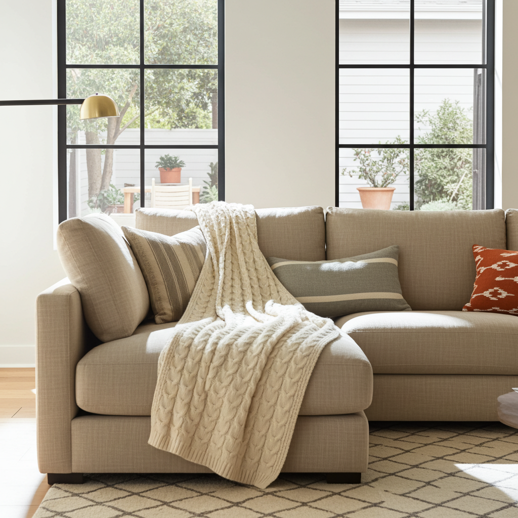 Muru Alpaca & Pima Cotton Throw — Ivory