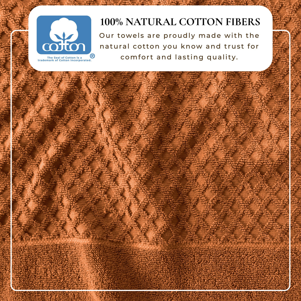 Grayson Diamond Waffle Cotton Towels