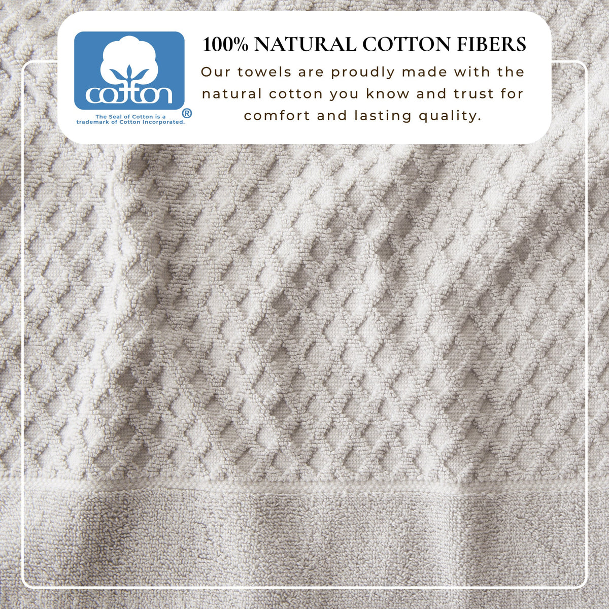 Grayson Diamond Waffle Cotton Towels