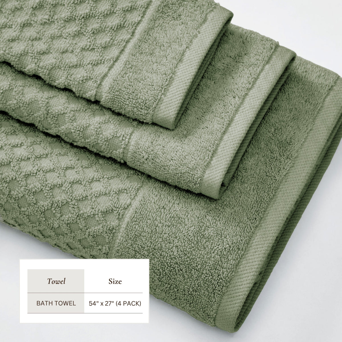 Grayson Diamond Waffle Cotton Towels
