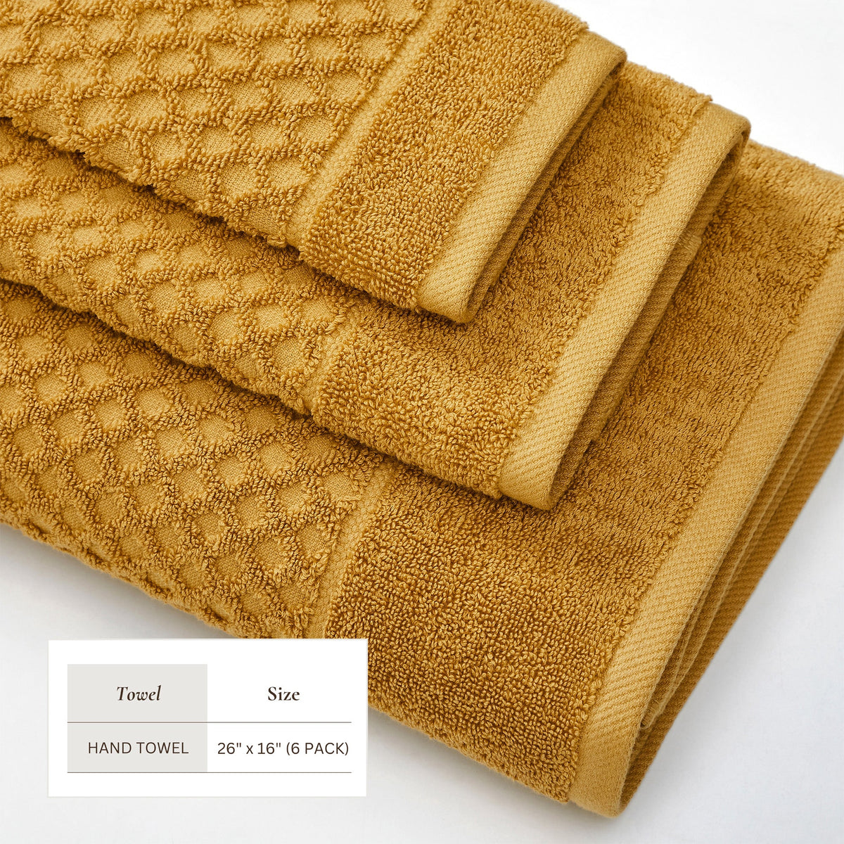 Grayson Diamond Waffle Cotton Towels