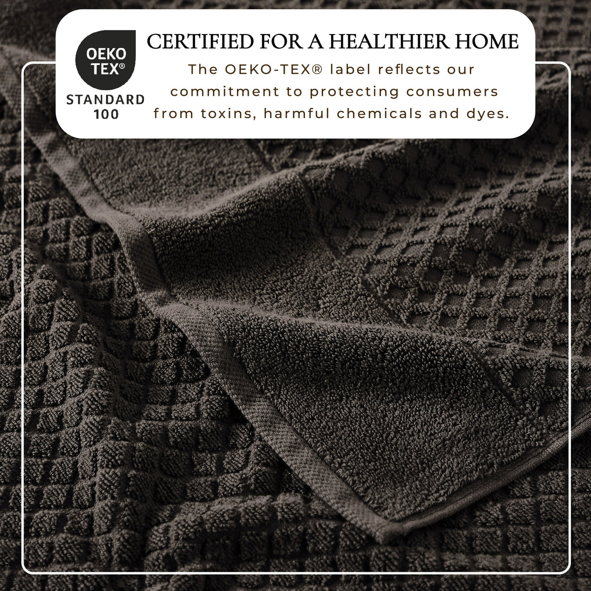 Grayson Diamond Waffle Cotton Towels