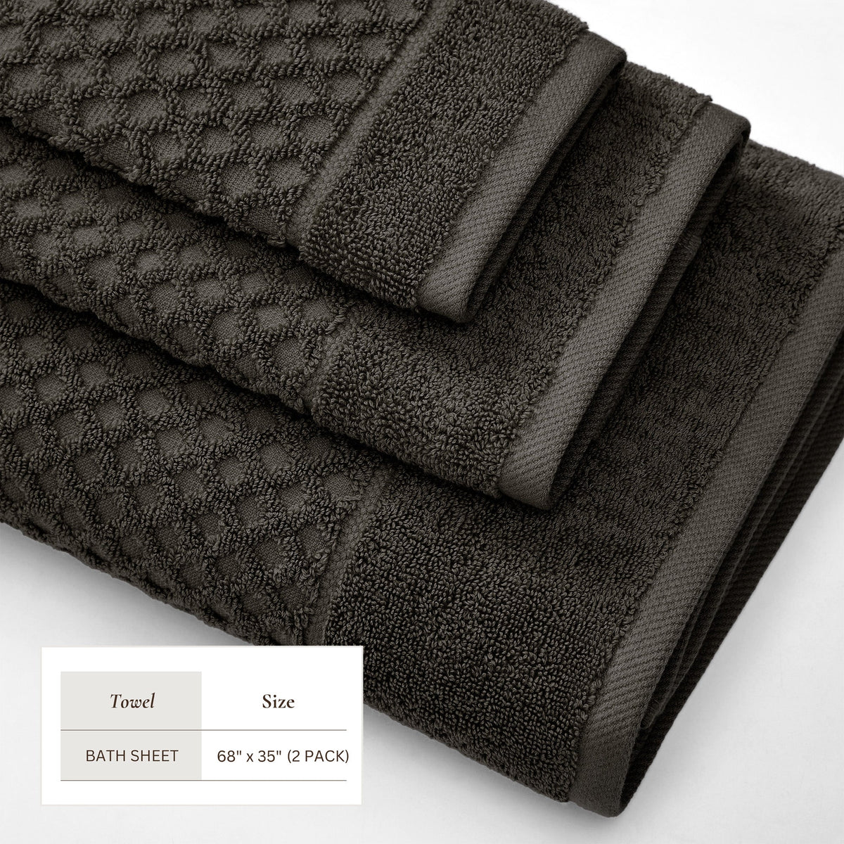 Grayson Diamond Waffle Cotton Towels