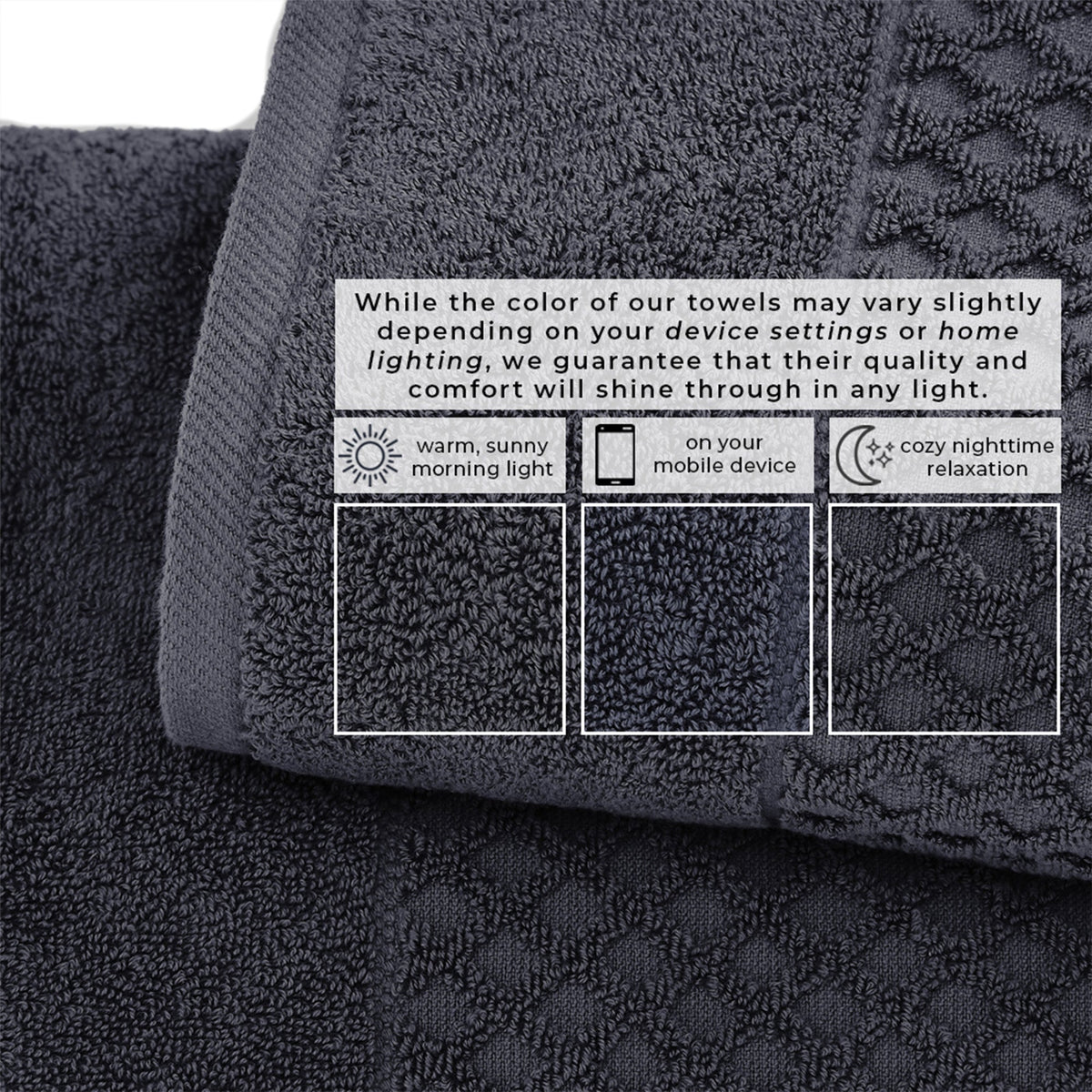 Grayson Diamond Waffle Cotton Towels