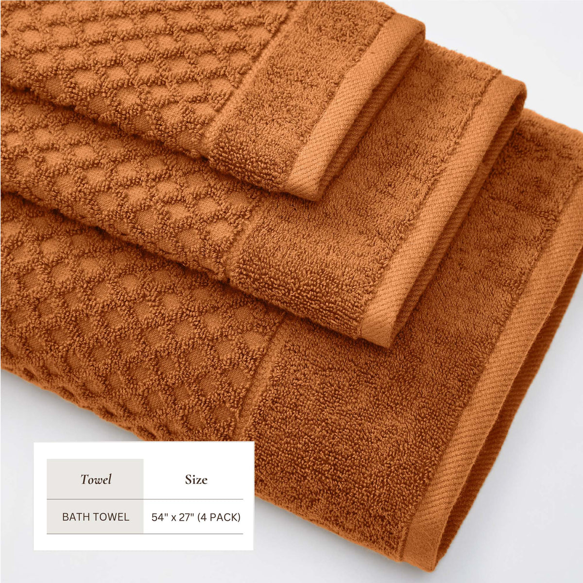 Grayson Diamond Waffle Cotton Towels