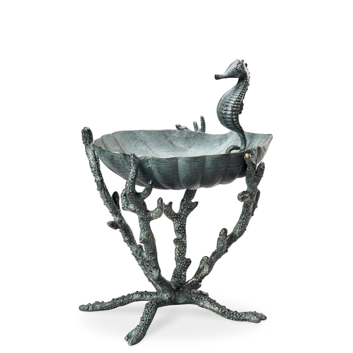 Seahorse Patio Birdbath & Feeder