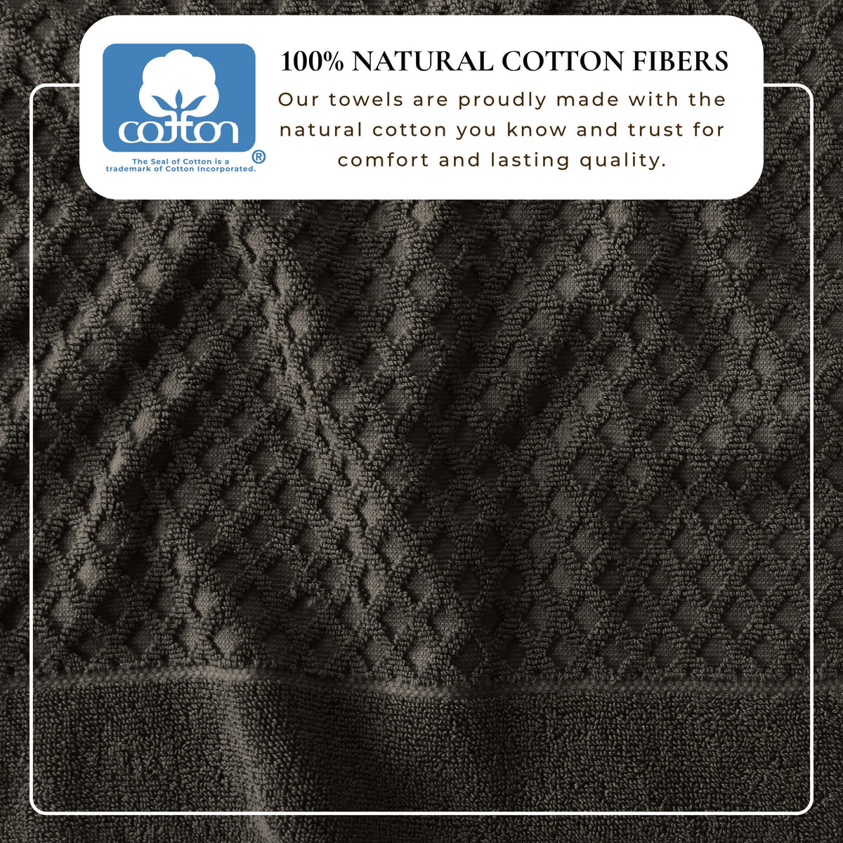 Grayson Diamond Waffle Cotton Towels