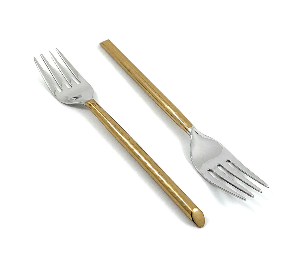 Gold-Finish Dinner Forks — Set of Six
