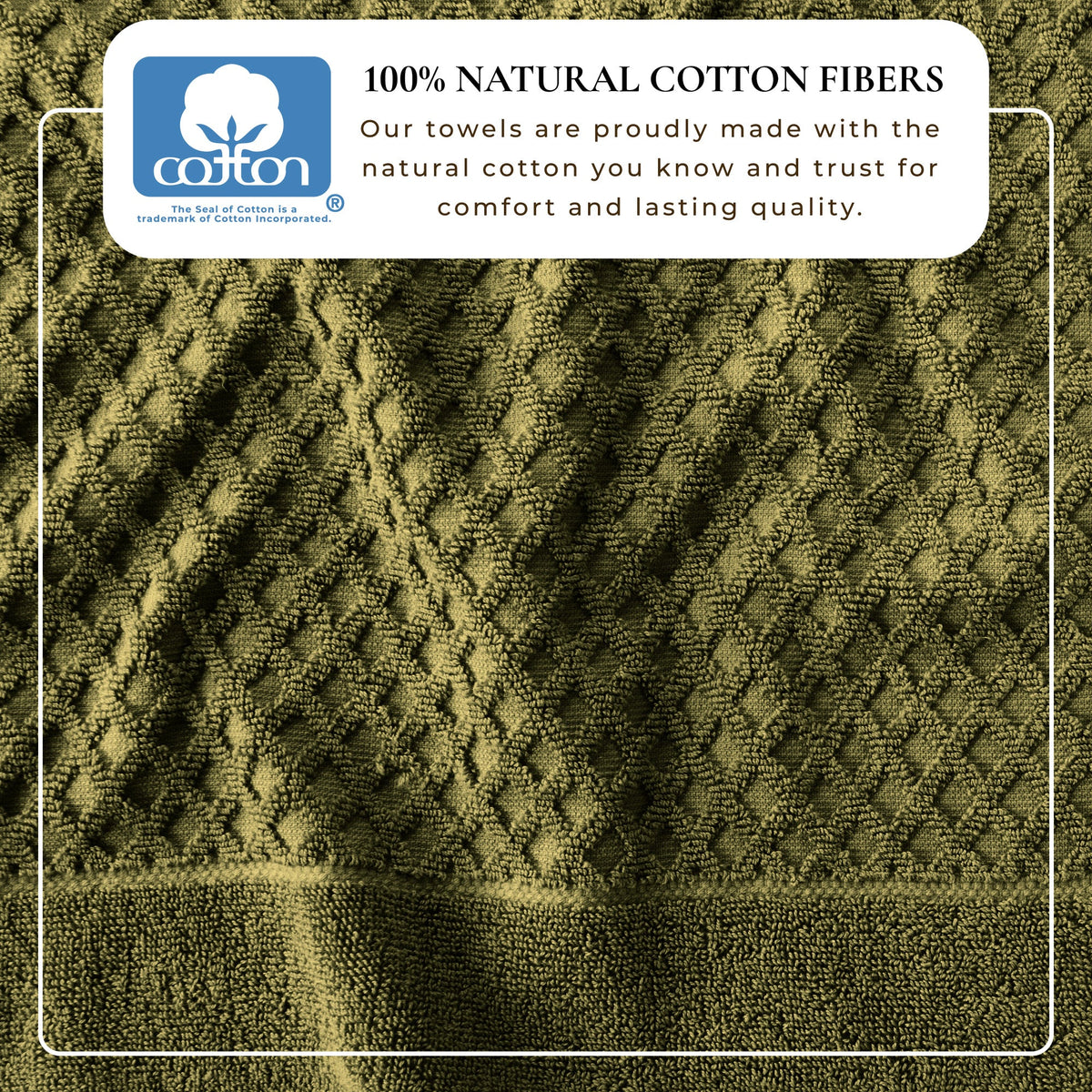 Grayson Diamond Waffle Cotton Towels