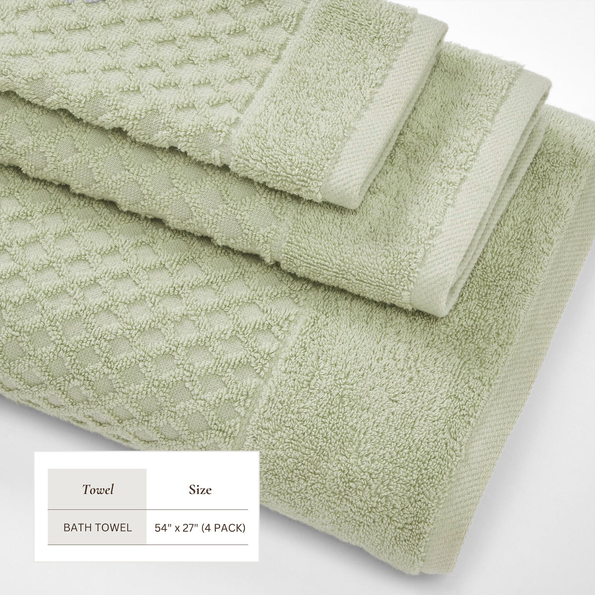 Grayson Diamond Waffle Cotton Towels
