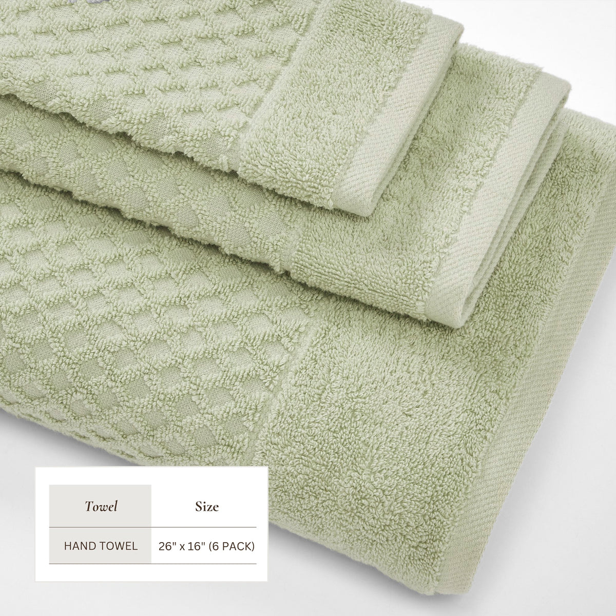 Grayson Diamond Waffle Cotton Towels