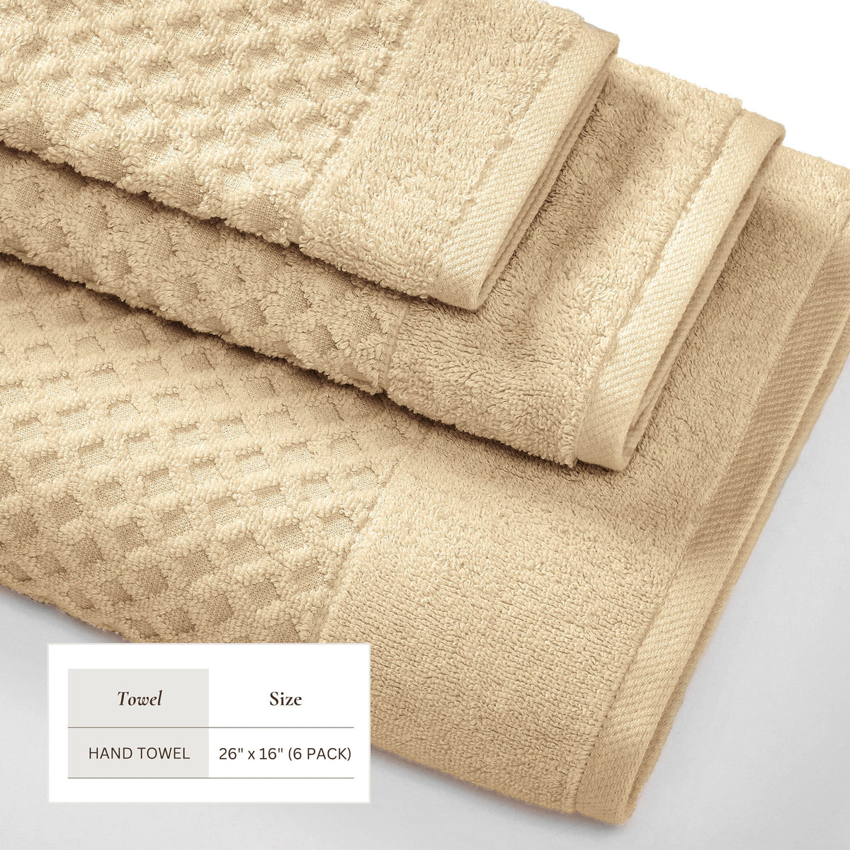 Grayson Diamond Waffle Cotton Towels