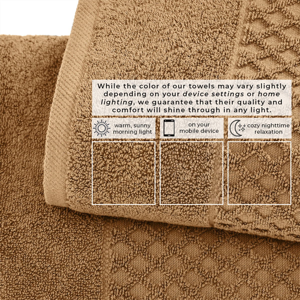 Grayson Diamond Waffle Cotton Towels